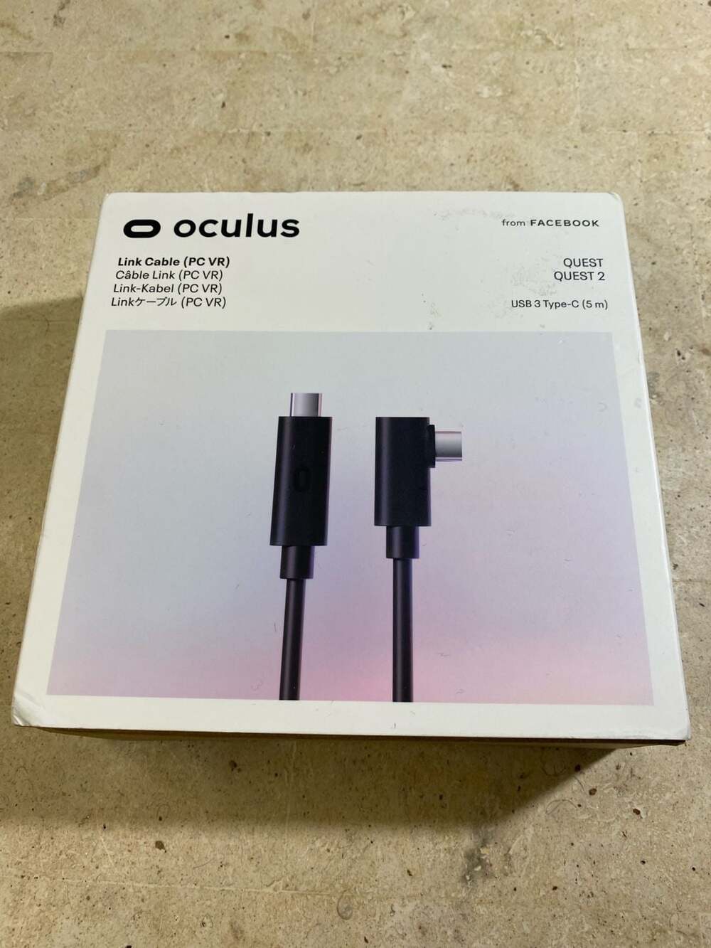 Oculus Link Cable for Quest and Quest 2, 5m USB 3 Type-C